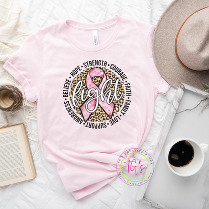 Breast Cancer Awareness "Fight" Tee