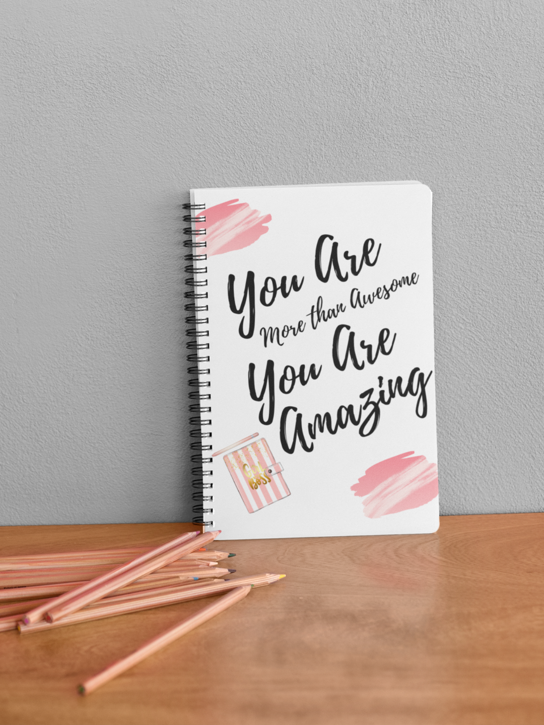 "More Than Awesome" Spiral Notebook